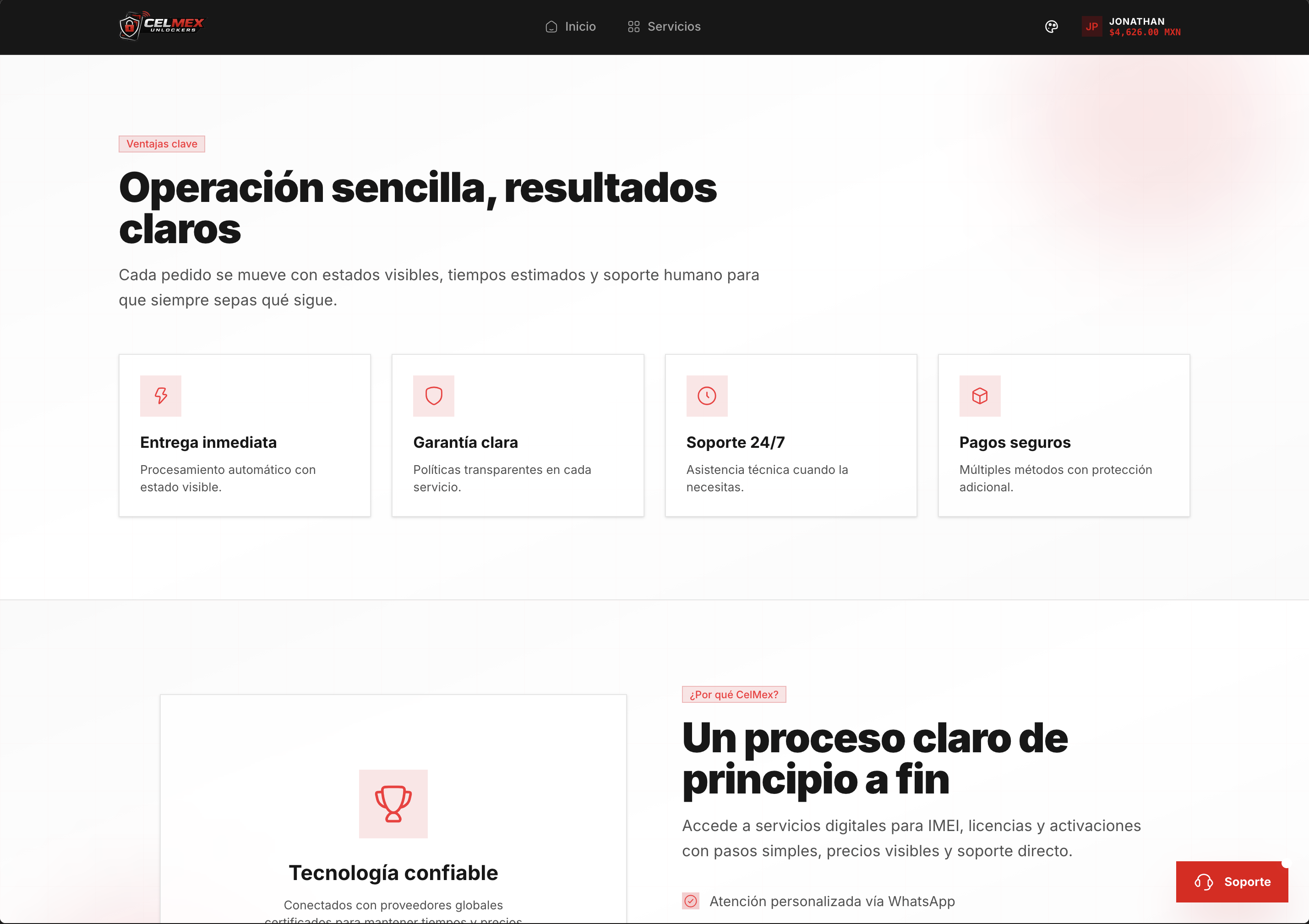 Página de inicio personalizada