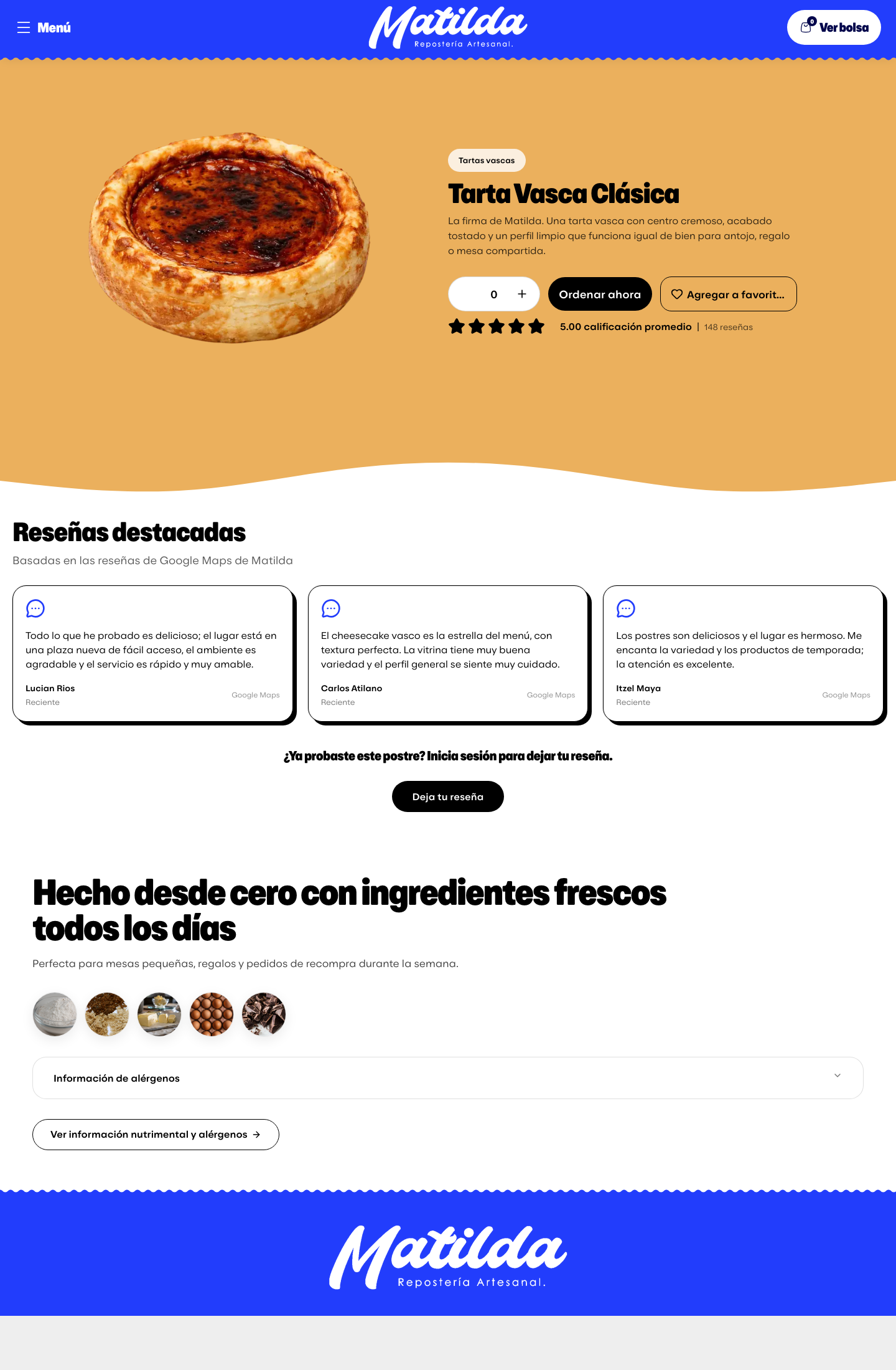Página de producto con jerarquía visual clara, contexto comercial y acceso directo a compra