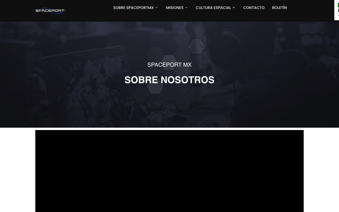 Sección institucional preservada durante la migración del sitio