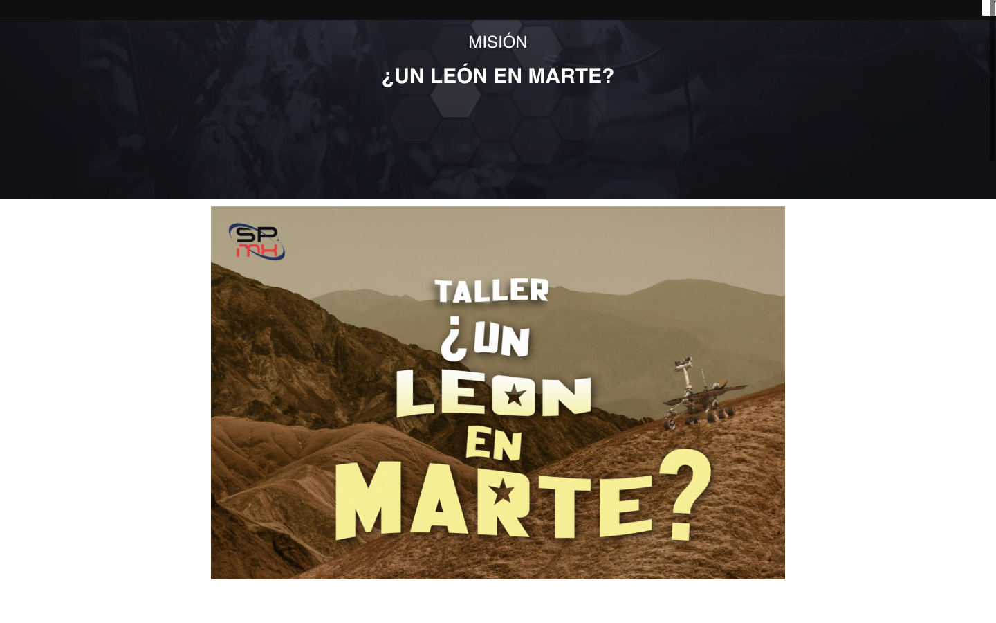 Nueva página pública de misión publicada sobre la base editable del proyecto